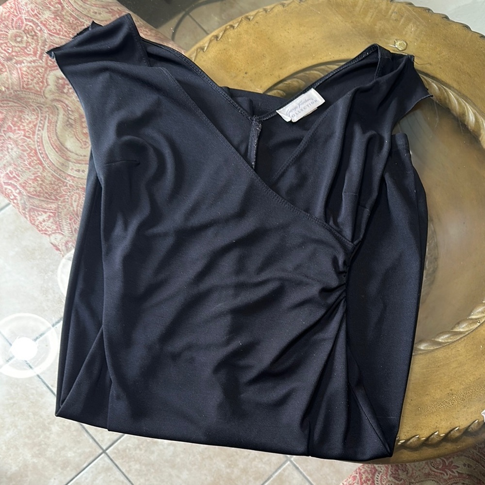 Elegant Black Wrap Dress
